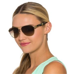 Tory Burch women’s aviator sunglasses